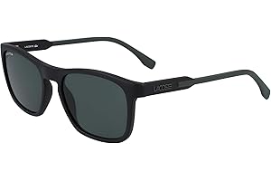 Lacoste Herren-Sonnenbrille, Einheitsgröße, Matt Schwarz-Grün