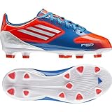 Adidas F10 TRX FG J Fussballschuhe infrared-running white-bright blue - 36 2/3