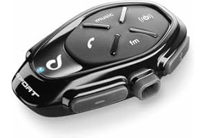 Interphone Cellularline SPORT | DOUBLE | Interkom kask Bluetooth do komunikacji motocyklowej, do 4 motocyklistów, odległość 1 km, 20 godzin autonomii, radio, MP3, GPS, wodoodporny, uniwersalny.