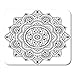 Produktbild HOTNING Gaming Mauspads, Gaming Mouse Pad Circular Pattern in Form of Mandala for Henna Mehndi Tattoo 11.8"x 9.8" Decor Office Nonslip Rubber Backing Mousepad Mouse Mat