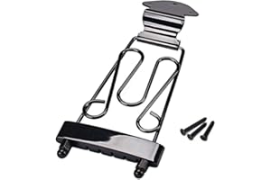 Alnicov A Set 6 corde Jazz Archtop, cordiera trapezio con telaio cablato e chitarra elettrica semicava – nero