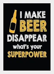 BIRDS MIND Wall Hanging Synthetic Wood I Makes Beer Inspirational Bar Quotes Photo Frame Poster for Living Room Boys Bedroom Home D?cor Bar Wall Art Frames L x H 9.5 Inches x 13 Inches