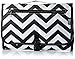 3 Bees & Me Changing Pad Diaper Clutch - Portable Diaper Changing Station Kit with Mat for Travel, Chevron