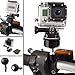 Produktbild UltimateAddons Motorrad 2,5cm/25mm Kugel flach Oberfläche Adapter und M10Ohrstecker Mount für GoPro hero4