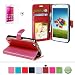 Produktbild Für Huawei Honor 6 Leder Brieftasche Hülle Case Flip Cover - Funyye [Dunkelrot Solide Farbe] Magnetic PU Ledertasche Hüllen Flip Cover Telefon-Kasten Handyhülle Bookstyle Wallet Brieftasche Card Slot Handycase Für Huawei Honor 6,Wallet Case Flip Cover Hüllen Schutzhülle Etui Ledertasche Lederhülle mit Standfunktion Kartenfächer Für Huawei Honor 6 + 1 x Frei Displayschutzfolie