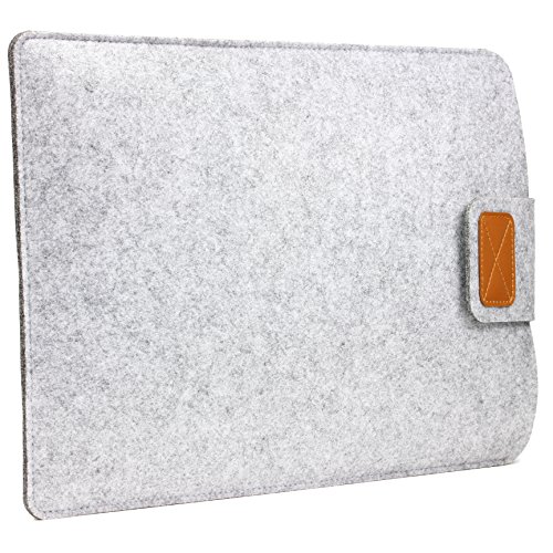 Original Urcover® 11,6 Zoll FILZ Laptop Tasche und Tablet Hülle passend für Ihr iPad, Lenovo Tablet, Samsung Tab, Netbook und viele weitere mobile Endgeräte [deutscher Fachhandel] Hell Grau - 7