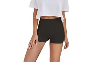 Prontiaduscire Culotte Donna Traspirante Estate, Leggins Corti Bianchi, Cavallo Cotone, Vita Alta Senza Cuciture, Elasticizzate Shorts