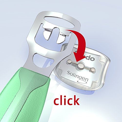 CREDO Solingen Klingen Hornhaut-Safetyhobel, 6 Stück im Blister - 2