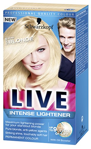 Schwarzkopf LIVE Intense Lightener Permanent 00B Max Blonde - Pack of 3