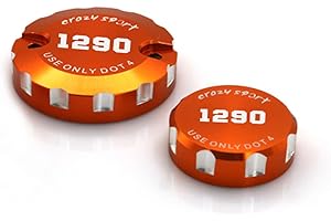 crazy sport Abdeckung für Bremsflüssigkeitsbehälter vorne hinten für 1290 Super Duke GT R 1290 2023 2022 Motorrad