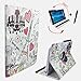 Produktbild Paris Rosen Motiv Schutz Tasche MEDION LIFETAB P10505 MD 99985 MD 99984 mit Standfunktion, optimaler Tablet Schutz - 10.1 Zoll 360° Paris 4