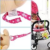 URAQT Baby Flaschen Halter Spielzeug Bügel Gurt, für Kinderwagen/Autositz/Hochstuhl – 6Pcs - 4