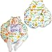 Unique 4 in 1 Premium Cotton Nursing Pillow with FREE Mini Pillow and Baby Harness (Blue)