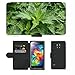 Produktbild PU Leder Wallet Case Folio Schutzhülle // M00291521 Brennessel Weed Herbs Ppflanze Garten // Samsung Galaxy S5 MINI SM-G800 (not fit S5)