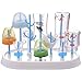 Baby Newborn Bottles Drying Rack Infant Toddler Nipple Drying Station Blue