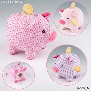 Plush Piggy Bank Money Box In Pig Money Box Pink Flower Soft Toy - plush piggy bank!    money box in pig money box pink flower soft toy amazon co uk kitchen h!   ome