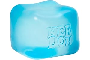 Schylling NeeDoh Nice Cube Squishy Sensory Fidget Toy, Assorted Colours, 5.7 cm, Stress Relief for Kids and Adults