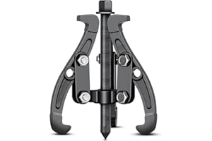 LUCMPHI 3 Jaw Bearing Puller - 6",Wheel Bearing Removal Kit for Tight Pulley, Flywheel & Brake Disc - Heavy-Duty Separator w/Reversible Jaws for Automotive Maintenance & Vehicle Repairs (3 Jaw-8'' -200mm)