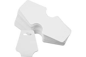 oupados 100 Pz Cartoncini per Collane e Bracciali Scheda Schede Porta Orecchini Collana Display Gioielli in Carta Kraft per Bracciali, Fasce per Capelli (Bianco)