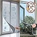 Produktbild Insektenschutz Fenster Fliegengitter, Bug Moskitonetz Mesh Displayschutzfolie mit selbstklebend Klebeband, 130 cm x 150 cm