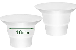 LOZAEVE Bridas de 18 mm para placas Medela y Spectra de 24 mm compatibles con Elvie Momcozy S9/S10/S12 Willow Go Elvie Stride Freemie, para reducir el túnel de pezón de 24 mm a 18 mm