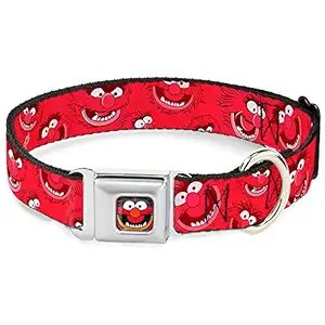 Buckle-Down DC-WDY114-L DYDF Animal Face Close Dog Collar, Large/15-26