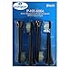 Produktbild KongKay® 4 PCS HX6064 Schwarz Generischer Ersatz der Zahnbürstenköpfe, Ersatz Aufsteckbürsten die kompatibel für Philips SoniCare FlexCare+, FlexCare, HealthyWhite, HydroClean, EasyClean and DiamondClean. 4Pcs (1Pack x 4Pcs)