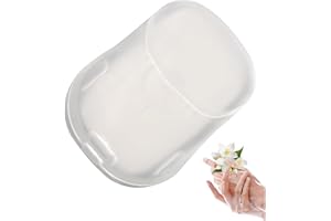 NOEMIN 50PCS Portable Soap Sheets, Disposal Mini Thin Hand Wash with PP Case, Scented Hand Washing Paper Soap for Convenient Outdoor