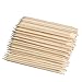 CRYSTALUM® 100pcs Nail Art Design Orange Wood Stick Long 18cm Cuticle Pusher Tool Remover Manicure Care