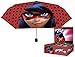 Produktbild Perletti perletti75262 50 x 8 cm Mädchen Mini 3 Abschnitten Miraculous-Lady Bug Bedruckt Winddicht Regenschirm mit Display Box