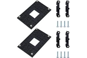Pilikoll 2 Pcs AMD CPU Fan Bracket Socket Retention Mounting Bracket CPU Cooler Fan Bracket Heatsink Holder for AM4 Motherboard chipset X370/B350/A320 with Screws Side Fixing Holder