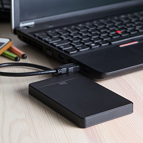 CSL – USB 3.0 Festplattengehäuse 2,5″ extern | UASP und SATA3 | für 9.5mm 7mm SATA I/II/III, SSD, HDD | USB 3.0 (5 GBit/s) inkl. UASP Mode (USB 3.0 Booster) | Werkzeuglose HDD Installation für PC / Mac / Notebook - 5