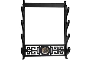 SHUXIAZHU SHULI porte-épée support mural Katana cintre d'affichage support de Style Tai Chi chinois pour épées Wakizashi et Standard,4tier