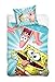 Produktbild Nickelodeon Spongebob Kinderbettwäsche Sponge Bob Schwammkopf 140x200cm + 70x80cm