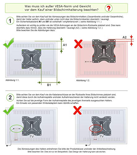 RICOO D0122 Fernseher Deckenhalterung Drehbar Klappbar Neigbar
