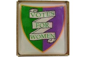(PORTRAYER, 2010) Reproduction Suffragette Badge: Votes for Women Shield in a Square