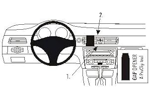 Brodit ProClip Support de fixation pour 318-330/E90 05-10 Noir