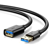 Ugreen USB 3.0 Uzatma Kablosu, 50 cm, Siyah