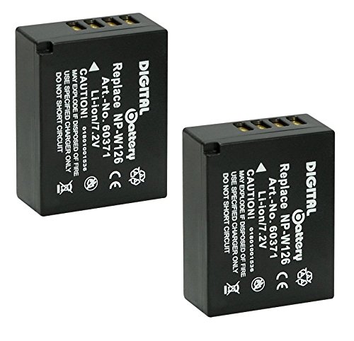 Blumax® 2x NP-W126 Replacement 1000mAh 7.2V Battery Pack for Fuji Fujifilm FinePix HS30EXR HS33EXR HS35EXR HS50EXR X Series X-A1 X-E1 X-E2 X-M1 X-Pro 1 X-T1