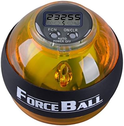 LINJU Force Ball,Hand Fore Arm and Wrist Strength Excercise Balls (yellow)