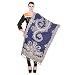 Komal Trading Beautiful, stylish and Exclusive Women Designer Stole Comfortable and warm (Blue)Printed woolen Stole. RS.399.00