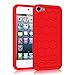 Produktbild Fintie iPod Touch 6 Hülle - [Bienenstock Serie] Leichte Rutschfeste Stoßfeste Silikon Schutzhülle Tasche Case für Apple iPod Touch 6G 6. Generation 2015, Rot