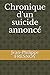 Chronique d'un suicide...