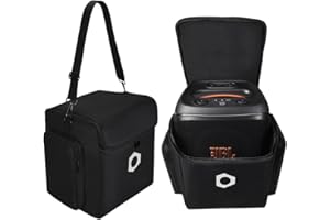 Xinvivion Multi-functional Storage Case for JBL PartyBox Encore 2/PartyBox Encore Essential Portable Party Speaker, Carrying Tote Bag with Adjustable Shoulder Strap for Microphone,Charger Accessories