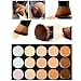 Kfnire 15 Colors Contour Professional Face Concealer Cream Palette Makeup 3# With Brush