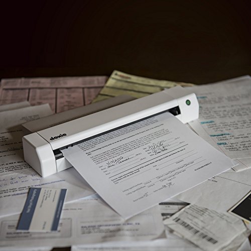 Doxie Go SE - portable A4 document scanner with rechargeable battery and brilliant software