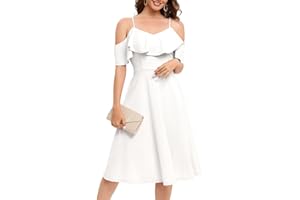 Bbonlinedress Kleid Damen Schulterfrei elegant Trägerkleid festliches Party Cocktailkleid