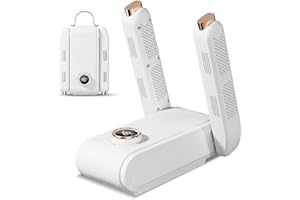 ZINUEEN Asciugascarpe elettrico – guantoni da boxe asciuga scarpe con sterilizzazione UV e circolazione termica a 360° per freschezza, timer da 90 minuti, elimina efficacemente gli odori