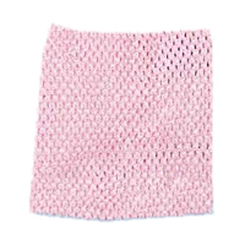 Pinkyee Girl'S 9 Inch Crochet Tube Top Light Pink