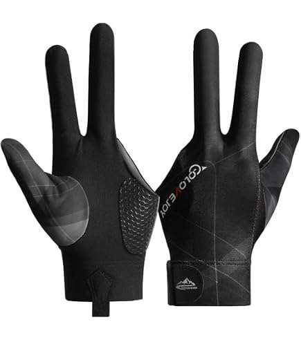 Lycra élastique Gant De Billard Zeaye 3 Doigts - Lycra Élastique, Adjustable Velcro, Pour Tir Précise Gant Gauche Droite Lycra élastique Gant De Billard Zeaye 3 Doigts - Lycra Élastique, Adjustable Velcro, Pour Tir Précise Gant Gauche Droite